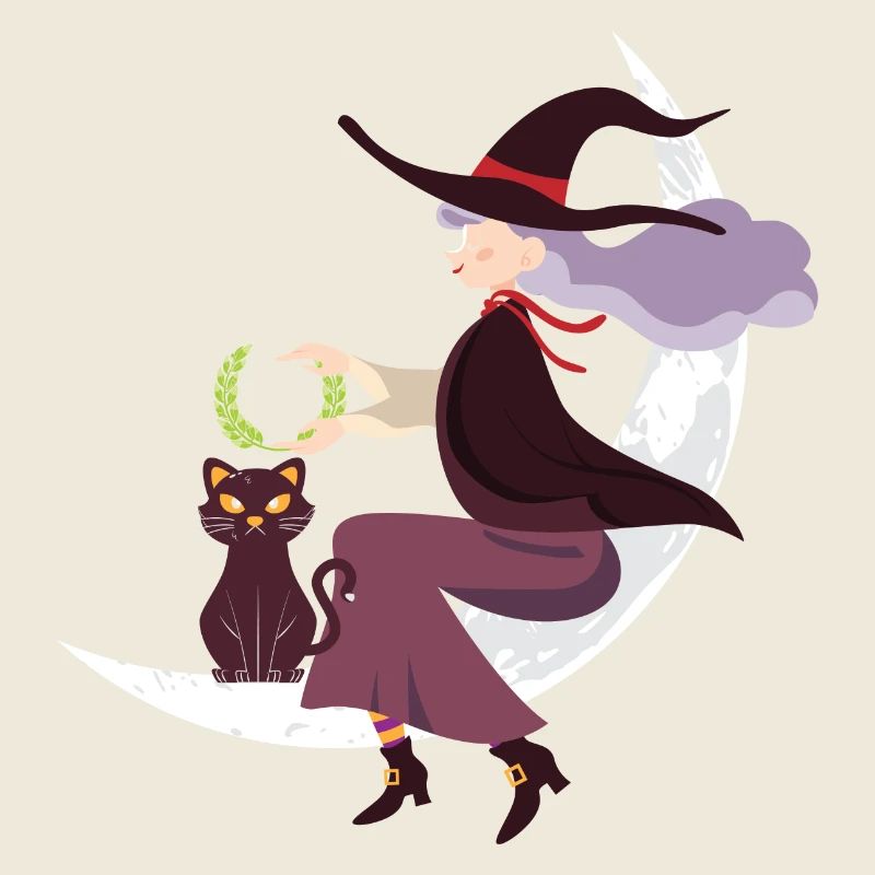 Halloween Cat Witch