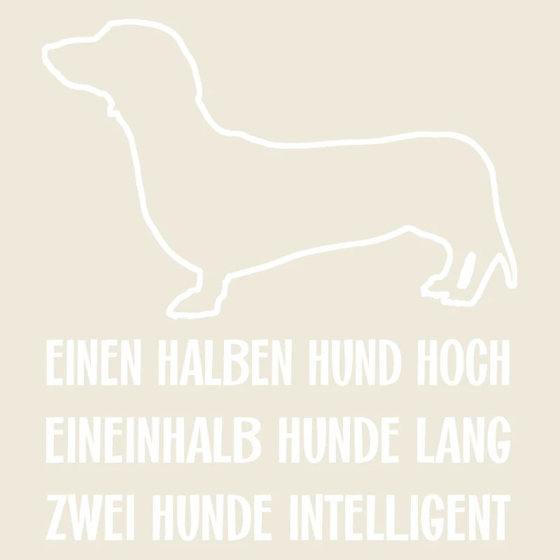 Schlauer intelligenter Dackel ich liebe Dackel