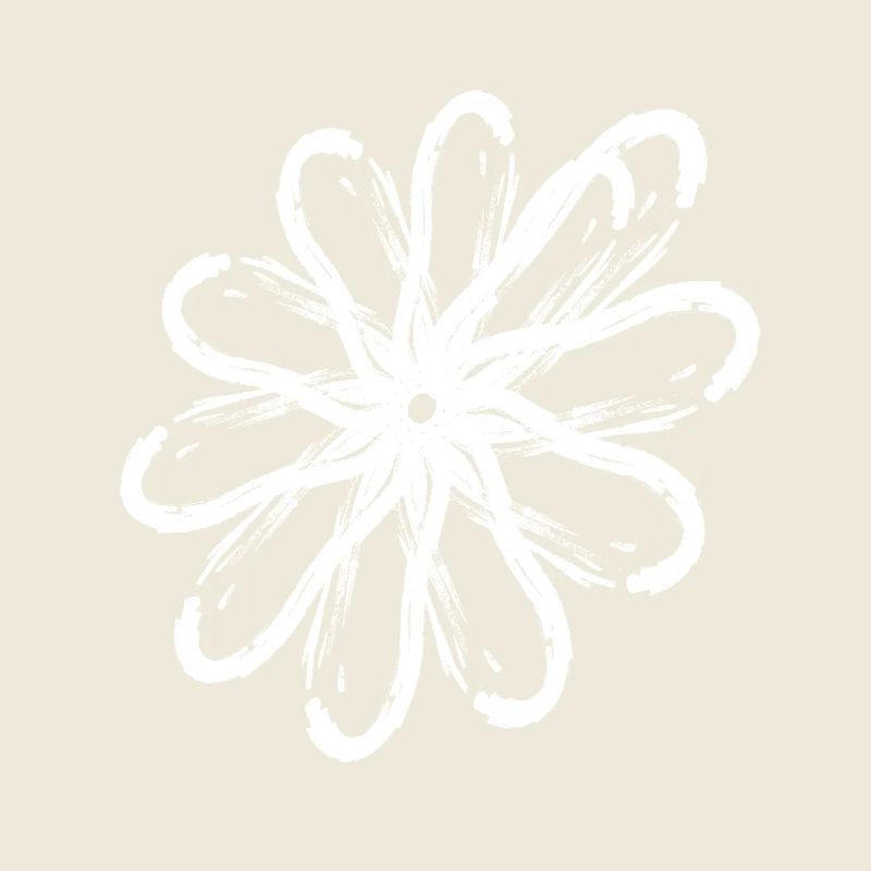 Muster Umrandungseffekt flower white