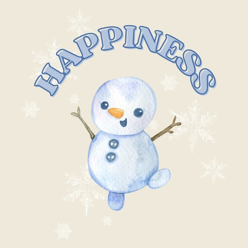 Glücklicher Schneemann