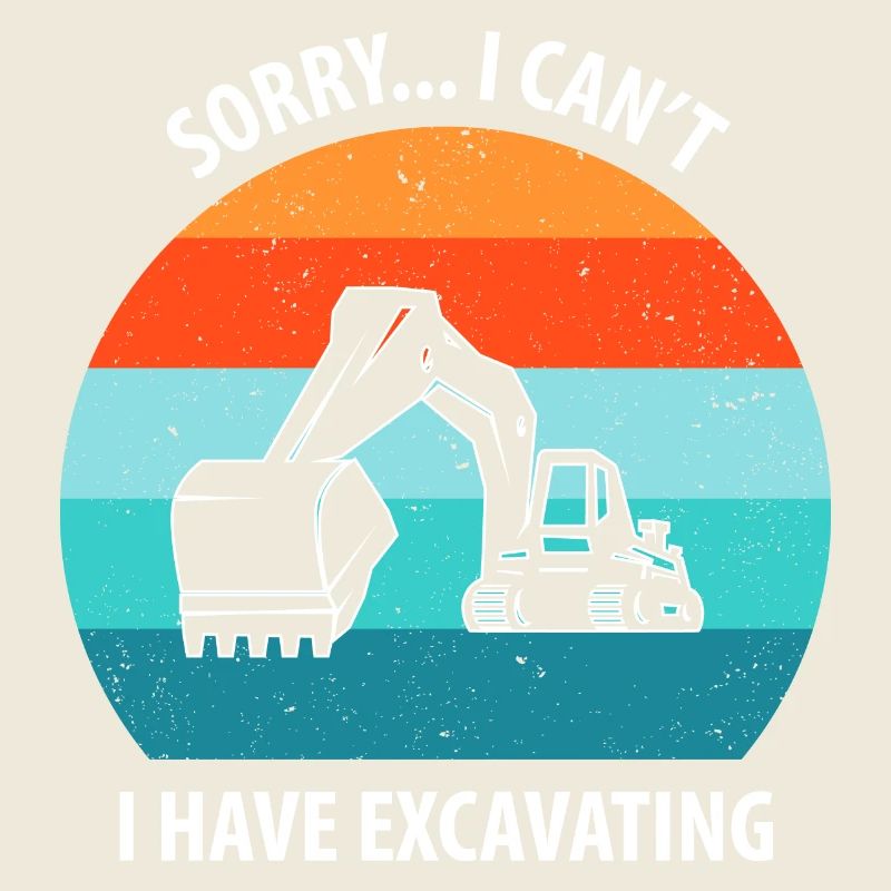 Bagger Baggerfahrer Baggerwagen