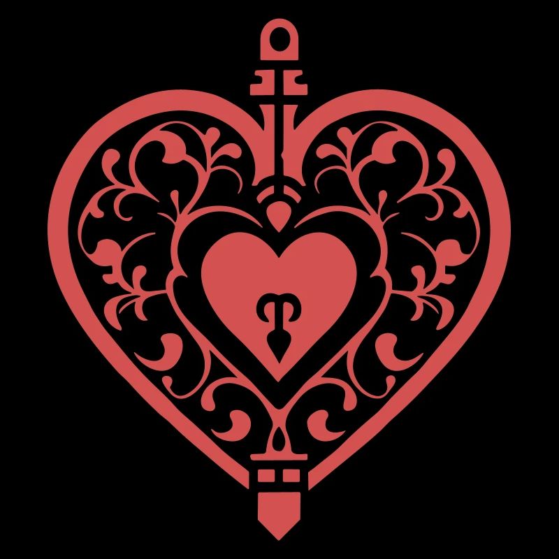 Das Emblem der Liebe Herz