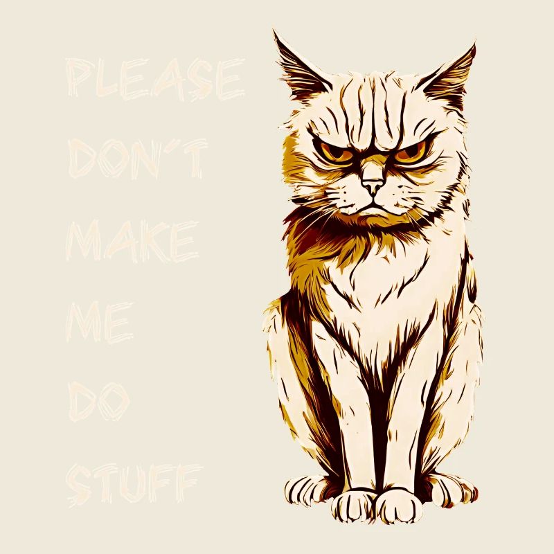 PLEASE DON'T MAKE ME DO STUFF, ADOLESCENT CAT