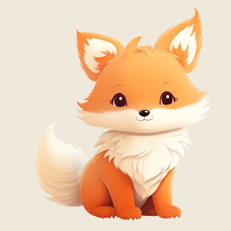 Illustration de renard mignon