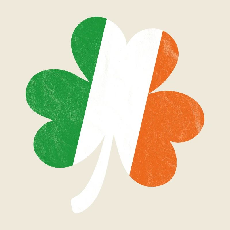 Shamrock drapeau irlandais