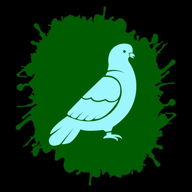 Colombe éclaboussée