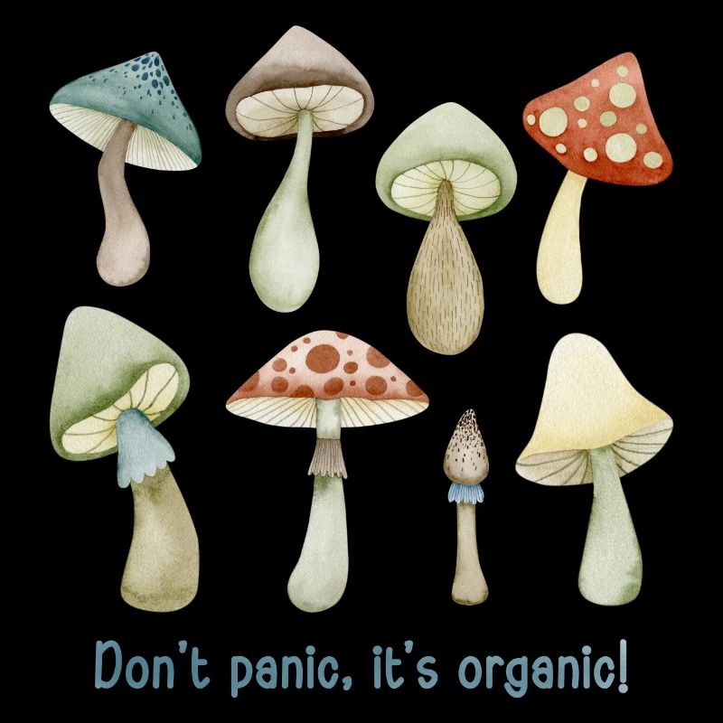 Pas de panique. C’est bio ! Cadeaux de champignons.