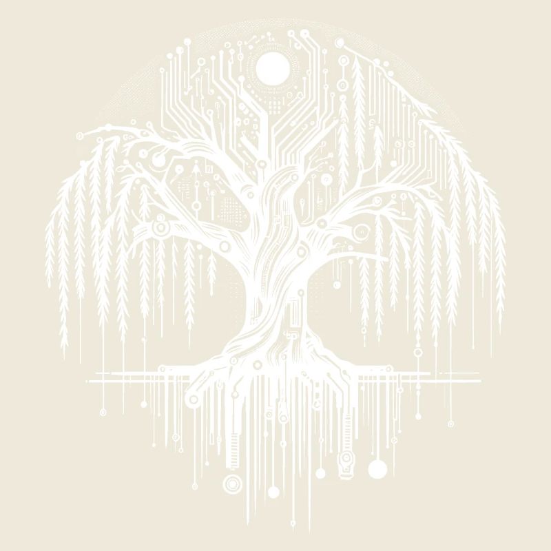 Digitaler Lebensbaum Schaltkreis Design