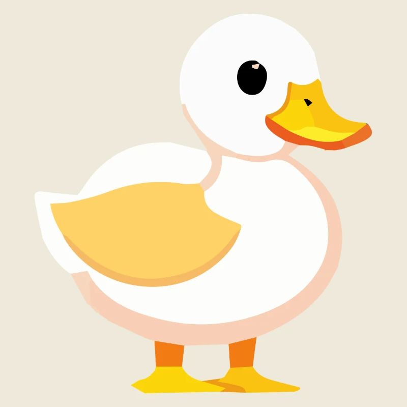 Mignon bébé canard oie