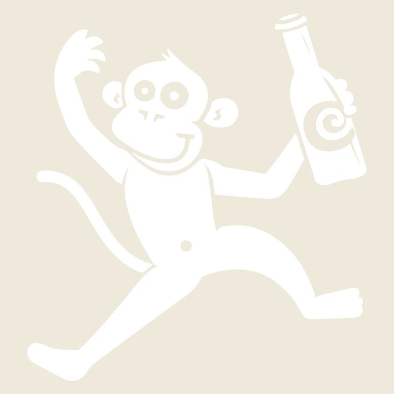 Affe Bier Lustig Junggesellenabschied