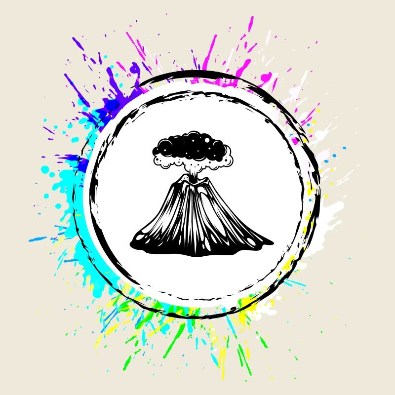 Volcano icon icon