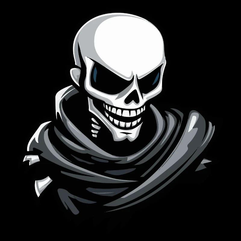 Crâne Halloween Bande Dessinée