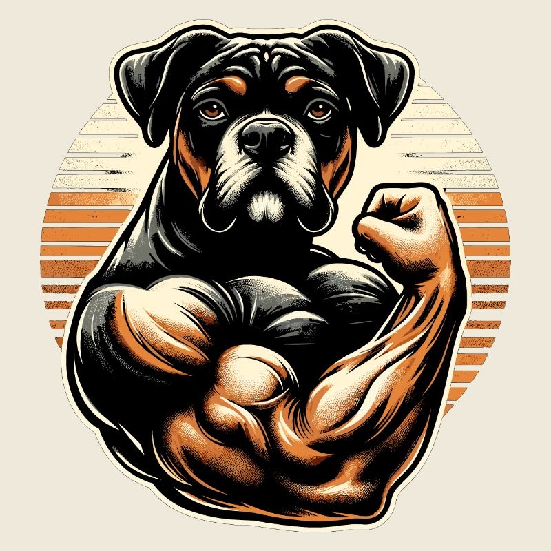 Chien musclé