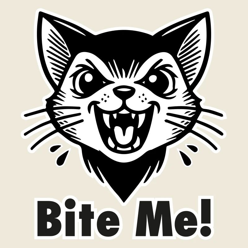 Gothic Vampire Cat - "Bite Me!" Design
