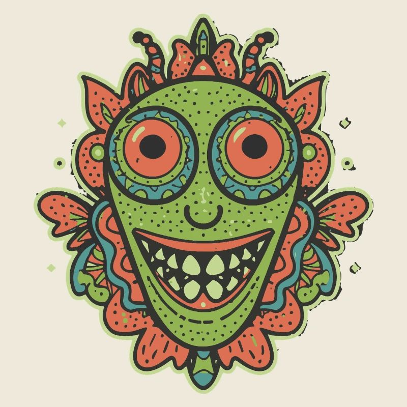 pastèque alien vintage