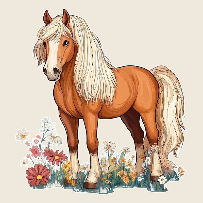 Pferd auf Wiese