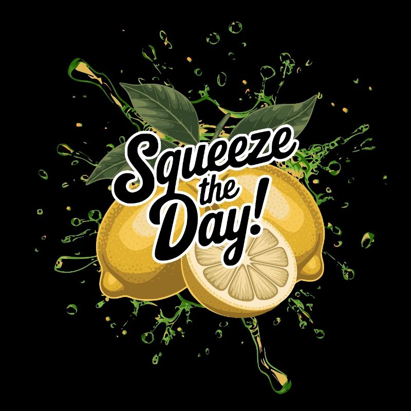 Squeeze the Day – Funny Lemon Summer Saying