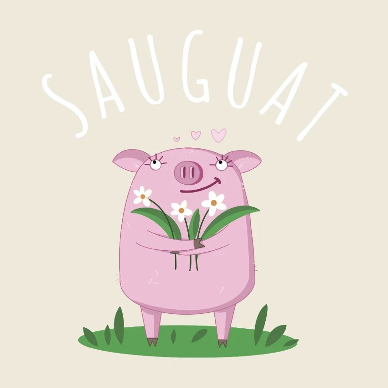 Sauguat Dialekt Spruch Süßes Schwein