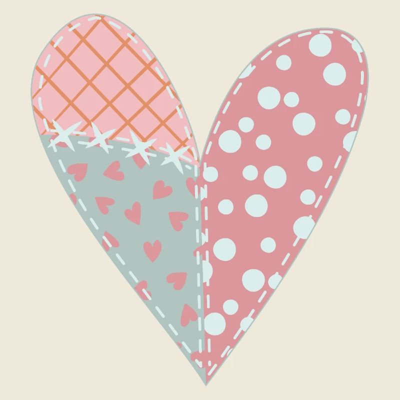Coeur Patchwork No6