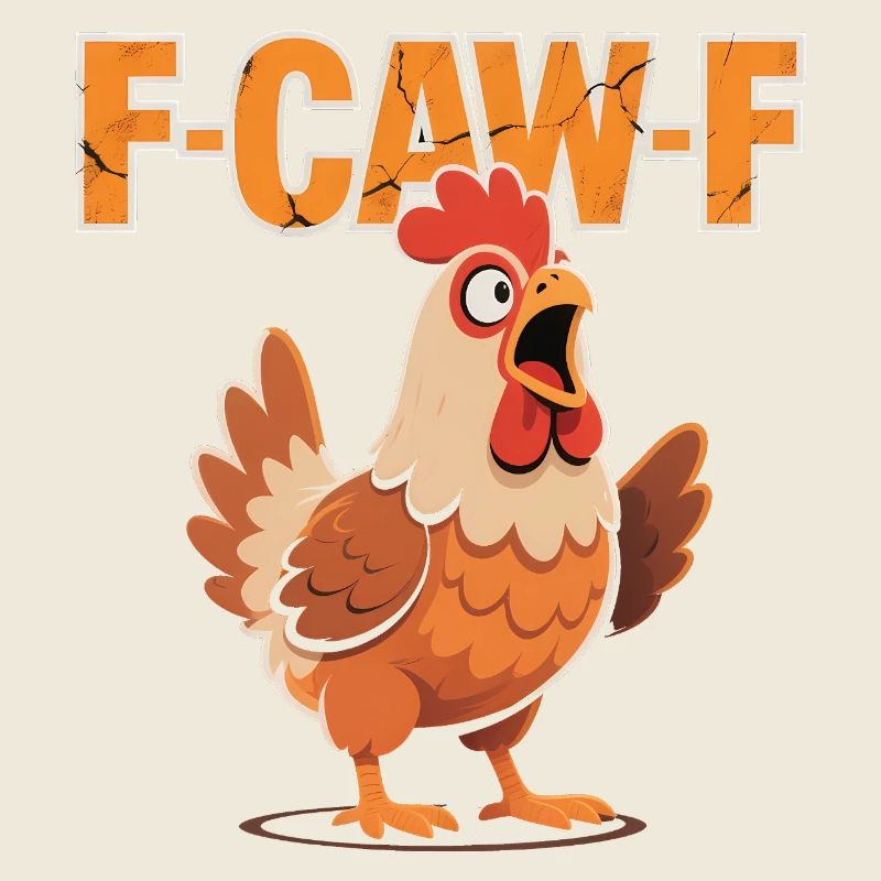 F-Caw-F Lustiges Huhn Meme – Hahn Geschen