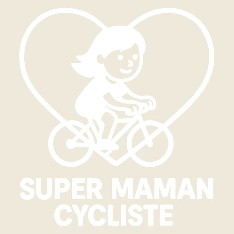 Super maman cycliste – Cœur vélo 