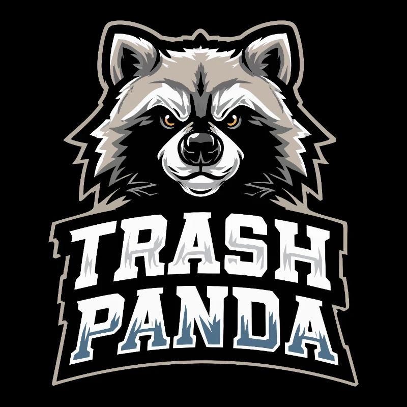 Trash Panda Waschbär Emblem