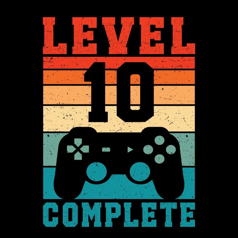 10th Birthday Level 10 Complete 10 Years Gamer