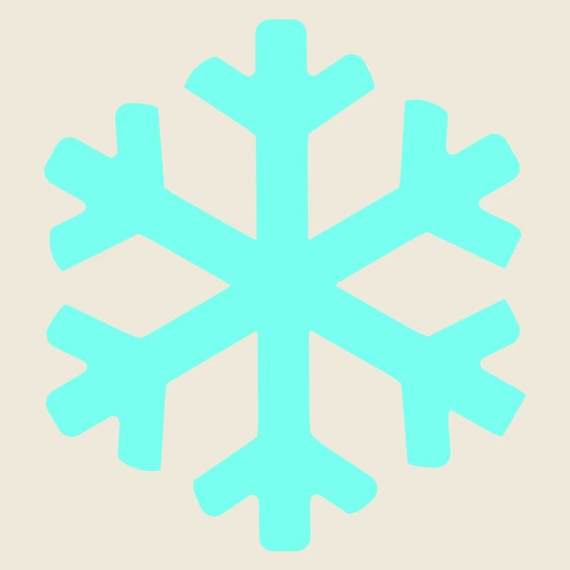 Eisblauer Schneekristall