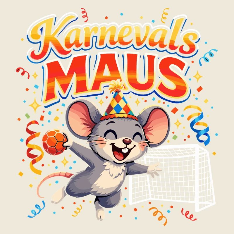 Carnaval Souris Handball Cadeau Funny Carnaval