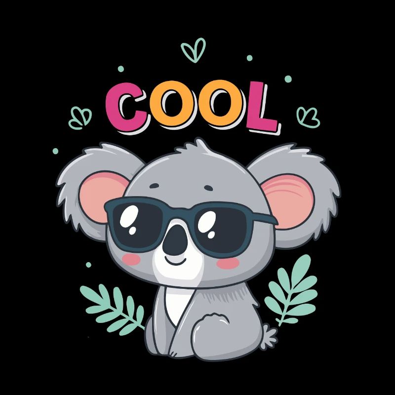 Koala Cool in glasses and pastel