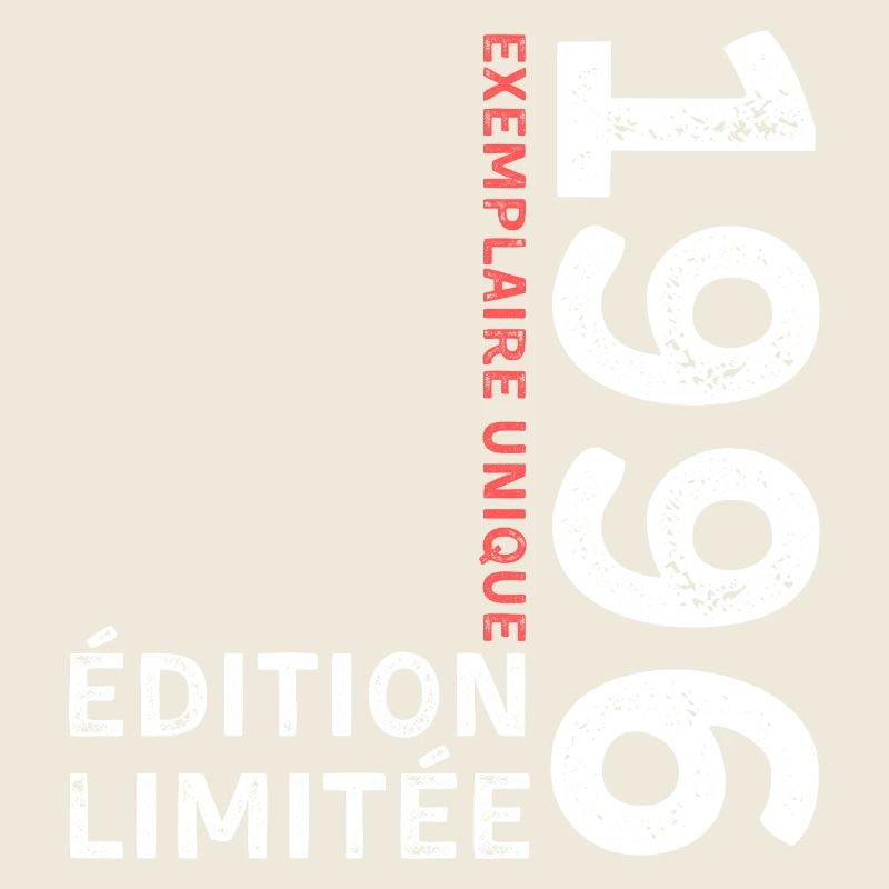 Année 1996 au style typographique vintage