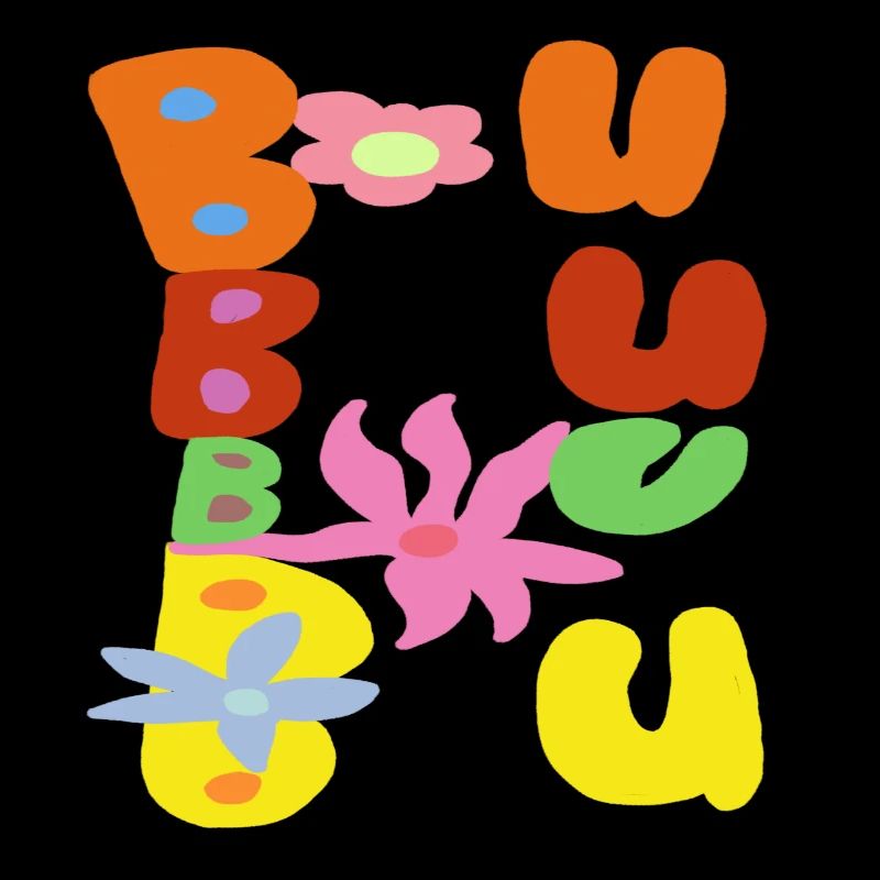 Bubble Bloom Groovy Buchstaben