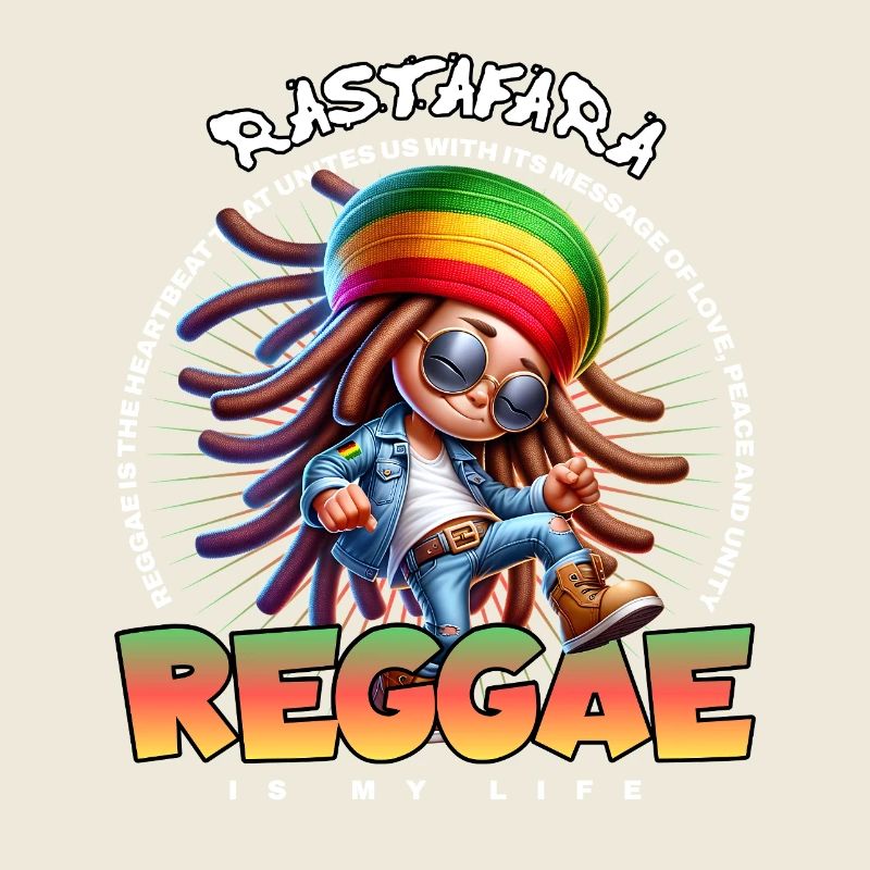 Dessin animé Reggae Vibes Rastafari