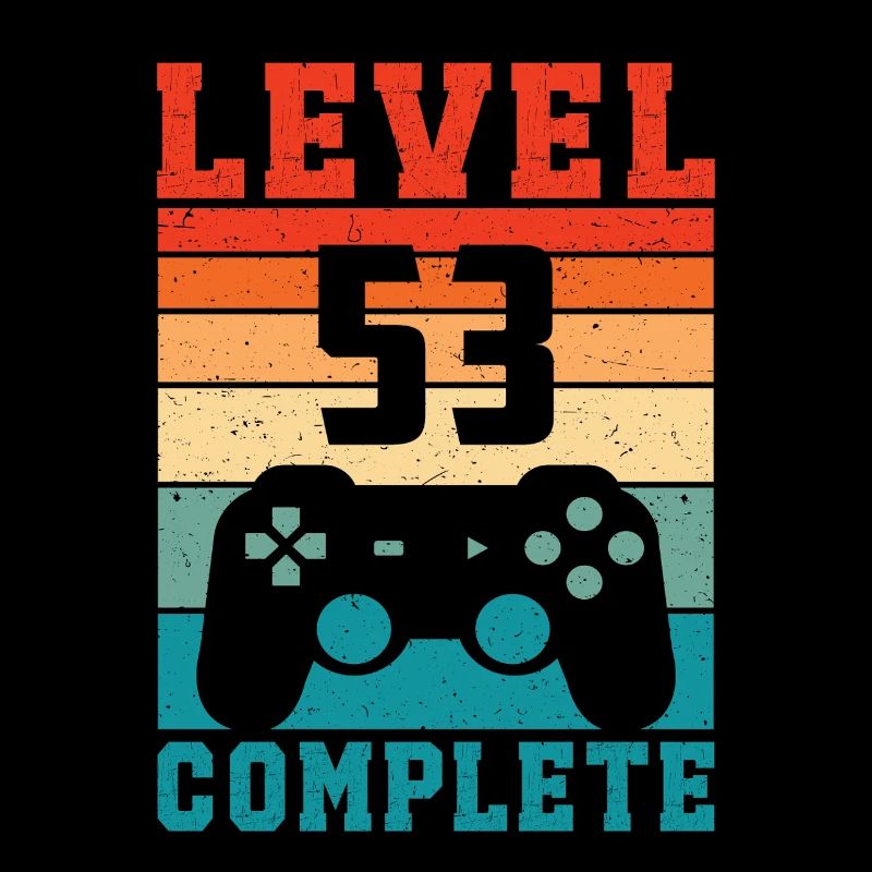 53rd Birthday Level 53 Complete 53 Years Gamer