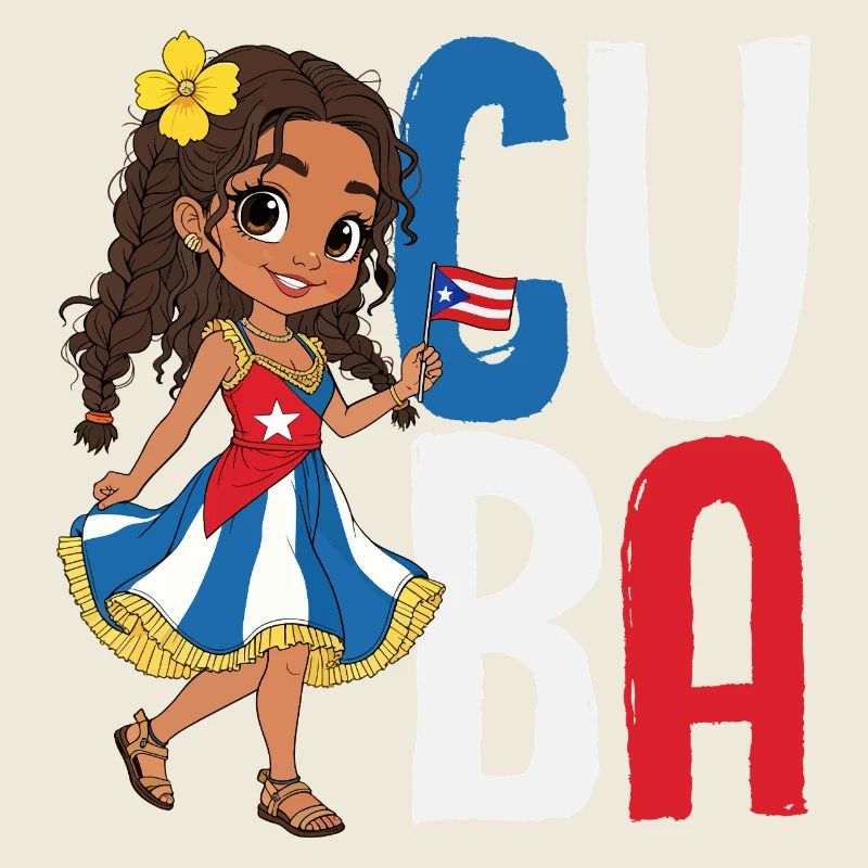 Cuba Pride & Home - Design du drapeau de Cuba