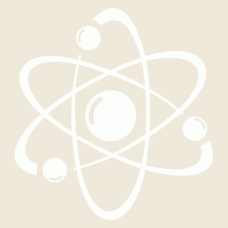 Atomic Model Line Art