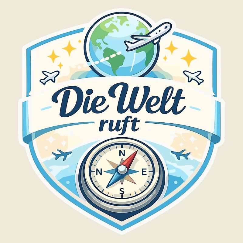 Die Welt ruft Reisepatch