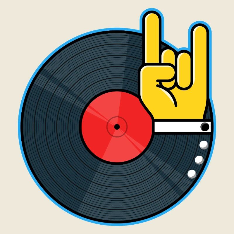 Vinyl Album Hand