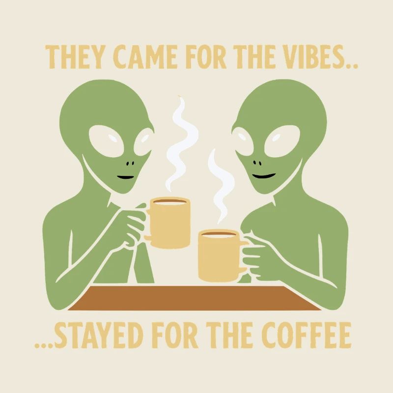 Alien-Kaffeeliebhaber