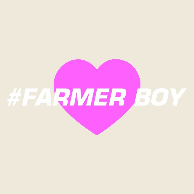 Fermier garçon coeur amour