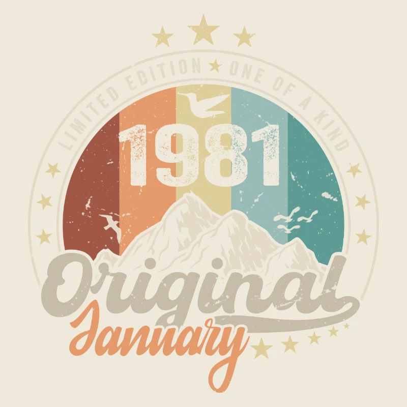 Vintage Retro Januar 1981 Geburtstagsgeschenk