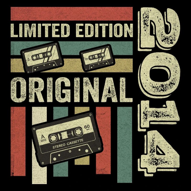 Vintage 2014 - Retro Geburtstagsspruch 2014