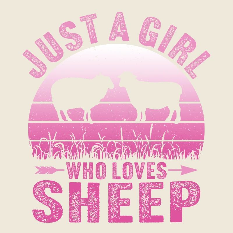 Nur ein Mädchen, das Schafe liebt