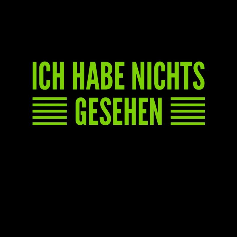 ich habe nichts erblickt