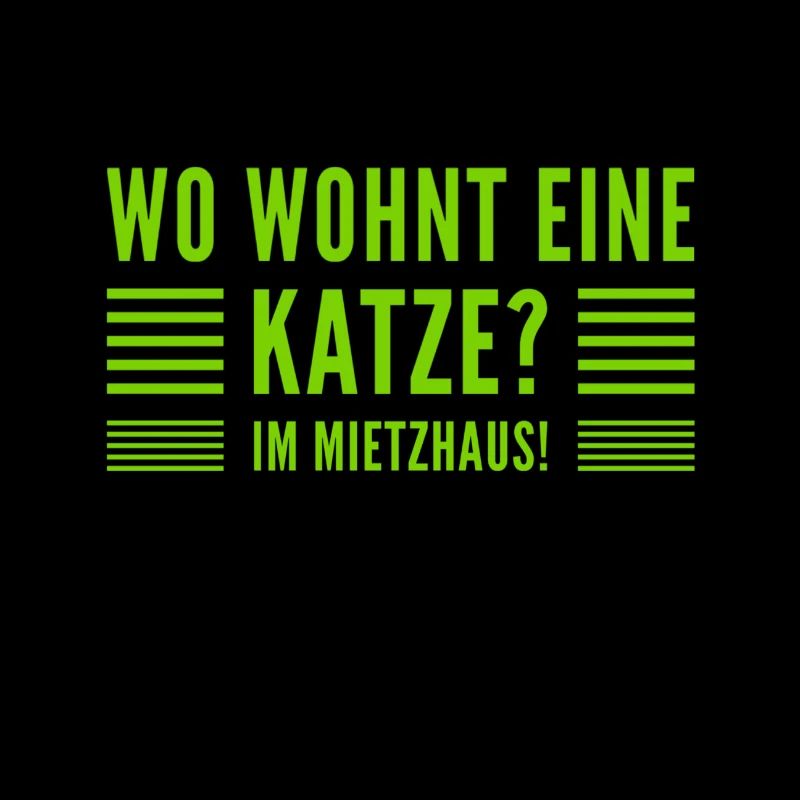 die Katze lebt im Mietzhaus