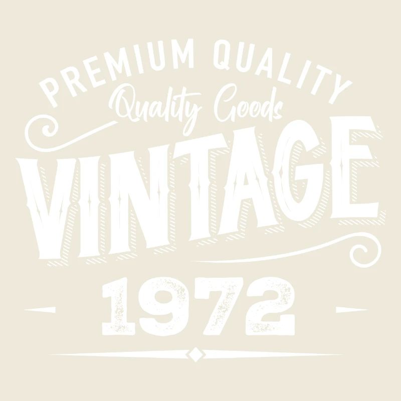 Vintage 1972 Original Retro Vintage Anniversary