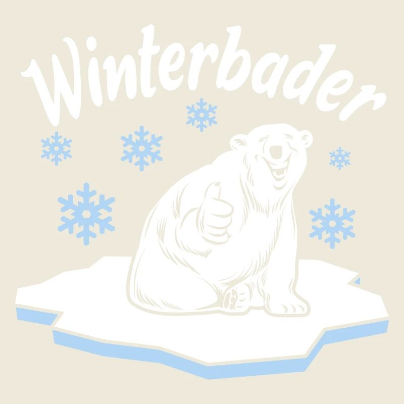 Winterbader Eisbaden Eisbad Spruch