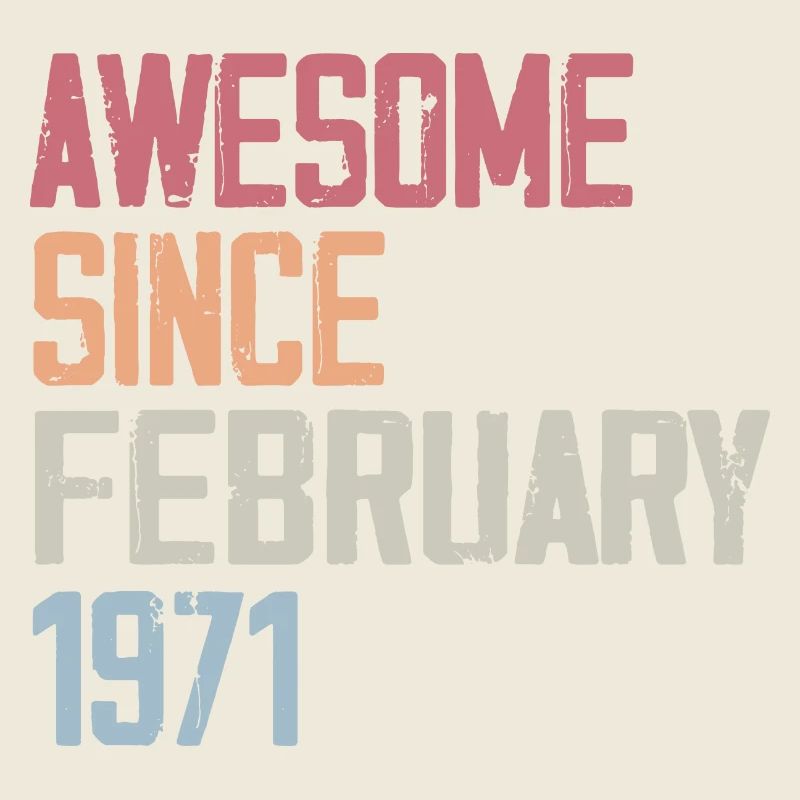 Février 1971, 53e anniversaire 1971 Fevrier 53 ans