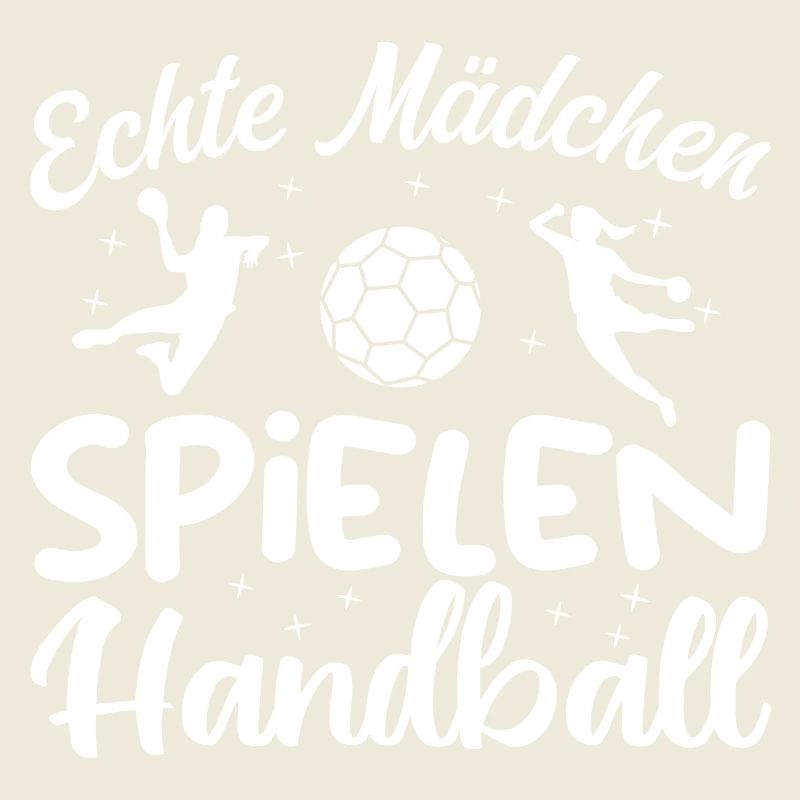 Echte Mädchen spielen Handball