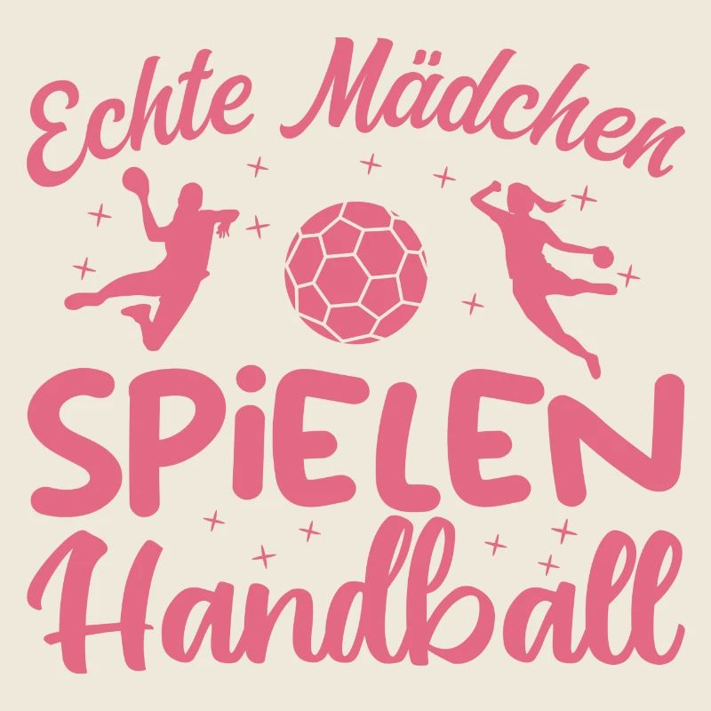Echte Mädchen spielen Handball